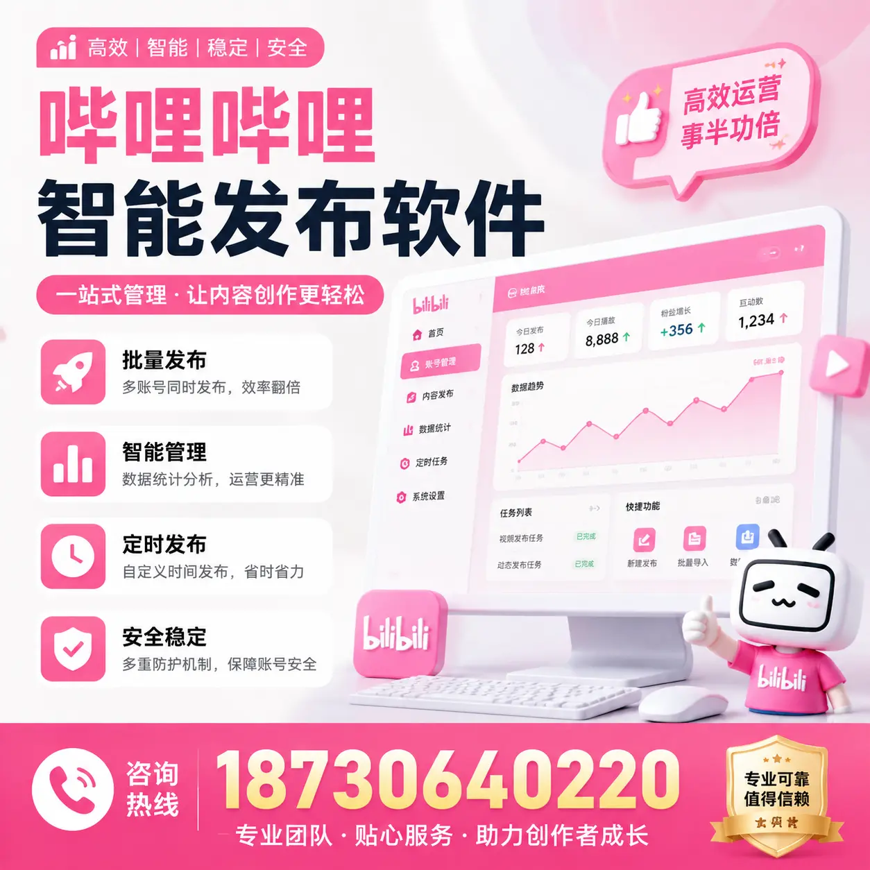 如何评估哔哩哔哩智能发布软件的ROI?嘉兴 企业必读